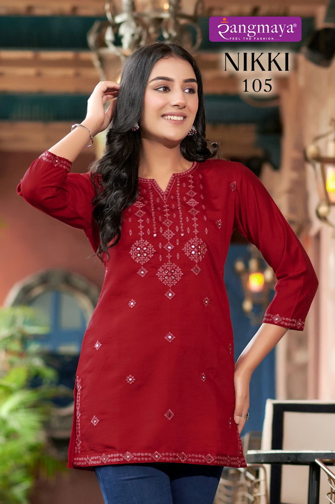 Nikki By Rangmaya Tunic Style Ladies Top Wholesale Price In Surat